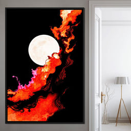Firestorm Under the Moon - TooplesArt - NicheCanvas
