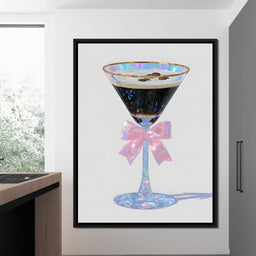 Iridescent Espresso Martini Bow - NicheCanvas