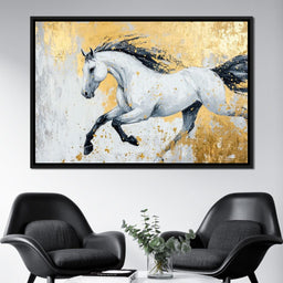 Golden Freedom Gallop - NicheCanvas