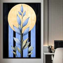 Golden Glow Leaf Reverie - NicheCanvas