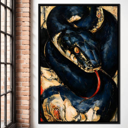 Coiled Ancient Predator Rising - NicheCanvas