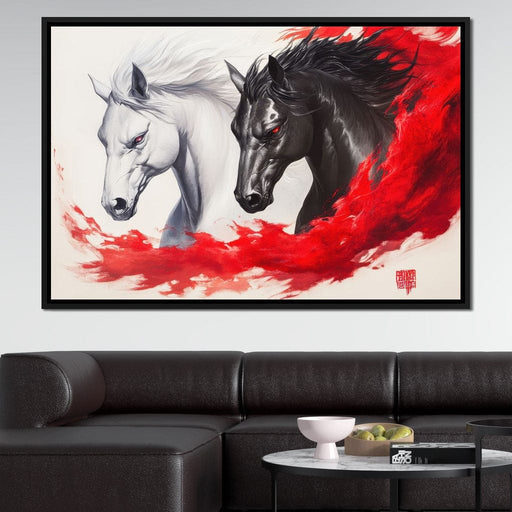 Phantom Rush of Equines Canvas Print