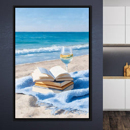 Seaside Pages and Chardonnay Bliss - NicheCanvas