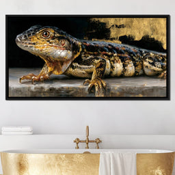 Ancient Scales Upon Gilded Ground - NicheCanvas