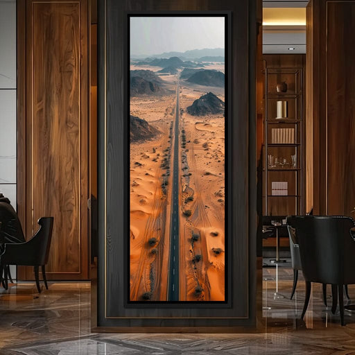 Desert Highway Serenity Canvas Print
