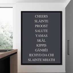 Global Cheers Multilingual Toast - NicheCanvas