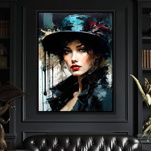 Female Portrait 0055 - Vizahn Burger Canvas Print