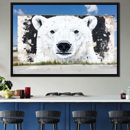Street Art - Polar Bear - NicheCanvas