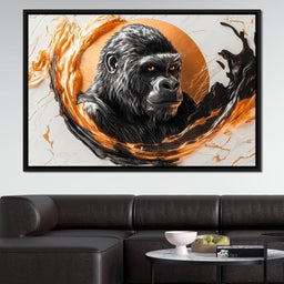 Majestic Primate Reflection - NicheCanvas