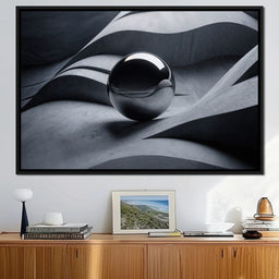 Black Mirror Sphere - TooplesArt - NicheCanvas