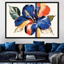 Vibrant Petals Resting On Vertical Light - NicheCanvas