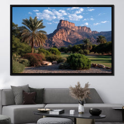 Desert Oasis Mesa Sunrise - NicheCanvas