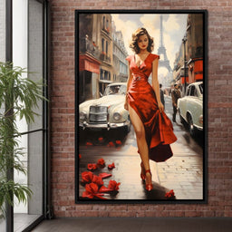 Glamour in the Streets of Paris - NicheCanvas