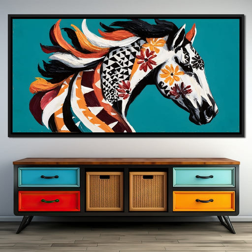 Vibrant Equine Spirit Canvas Print