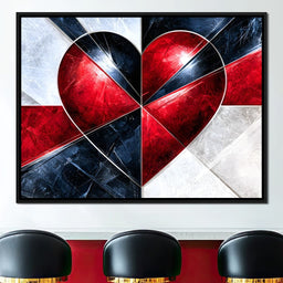 Fractured Pulse of Passion - NicheCanvas