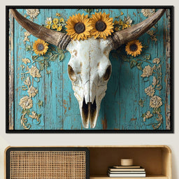 Sunflowers on Rustic Vibes - NicheCanvas