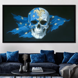 Sapphire Stars Sovereign Skull - NicheCanvas