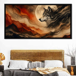 Solitary Howl Before Dawn - NicheCanvas