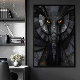 Obsidian Elephant Guardian - NicheCanvas