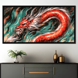 Dragon Waking From The Jade Currents - NicheCanvas