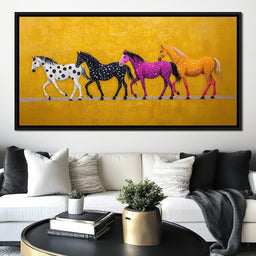 Polka Dot Stampede - TooplesArt - NicheCanvas