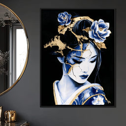 Golden Kintsugi Porcelain Spirit - NicheCanvas