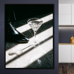 Martini Sparkle On Marble Luxury - NicheCanvas