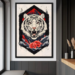 Siberian Tiger Roar - NicheCanvas