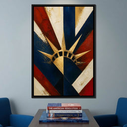 Gilded Freedom Radiating Light - NicheCanvas