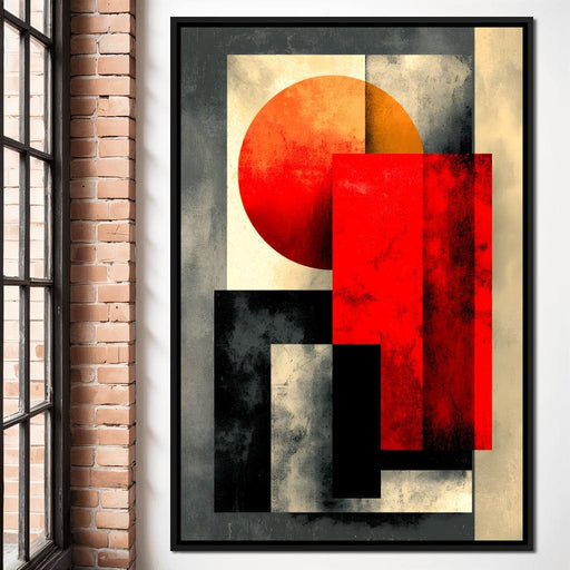 Geometric Dawn Fusion Canvas Print