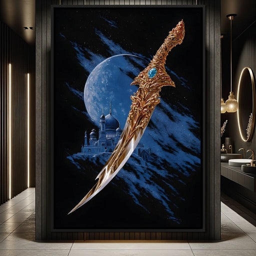 Celestial Palace Gilded Scimitar Canvas Print