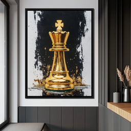 Golden Chess Splendor - NicheCanvas