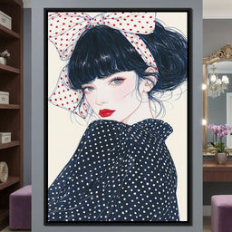 Polka Dot Afternoon Beauty - NicheCanvas