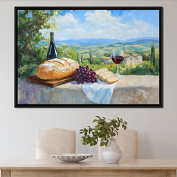 Tuscan Feast Panorama - NicheCanvas