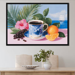 Tropical Voyage Morning Coffee Bliss - NicheCanvas
