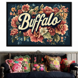 Buffalo Blossoms - NicheCanvas