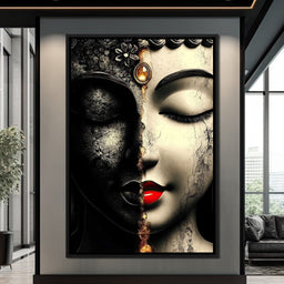 Duality of Tranquil Visages - NicheCanvas