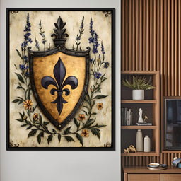 Noble Fleur De Lys Emblem - NicheCanvas