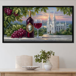 Sunset Vineyard Reverie - NicheCanvas