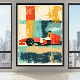 Grand Prix Abstract Motion - NicheCanvas