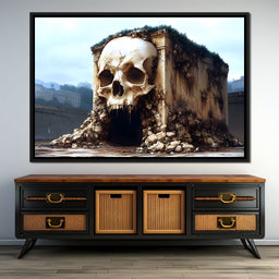 Skull Fortress Erosion Dreams - NicheCanvas