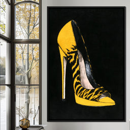 Bold Tiger Stripe Stiletto Power - NicheCanvas