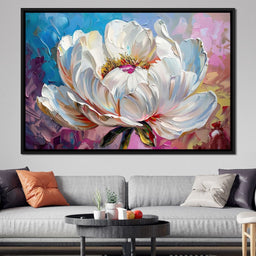 Alabaster Blossoming Petals - NicheCanvas