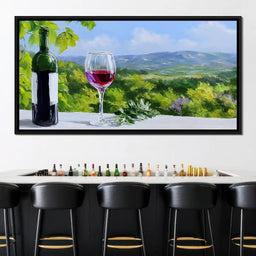 Sunlit Vineyard Elegance - NicheCanvas