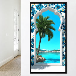 Tropical Window to Tranquility - NicheCanvas