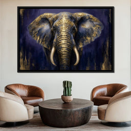 Regal Gold Elephant Majesty - NicheCanvas
