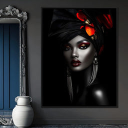 Midnight Elegance Portrait - NicheCanvas