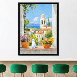 Mediterranean Morning Calm - NicheCanvas