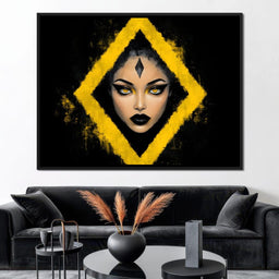Golden Stare of Midnight Queen - NicheCanvas