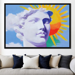 Sunlit Marble Dreamscape - NicheCanvas